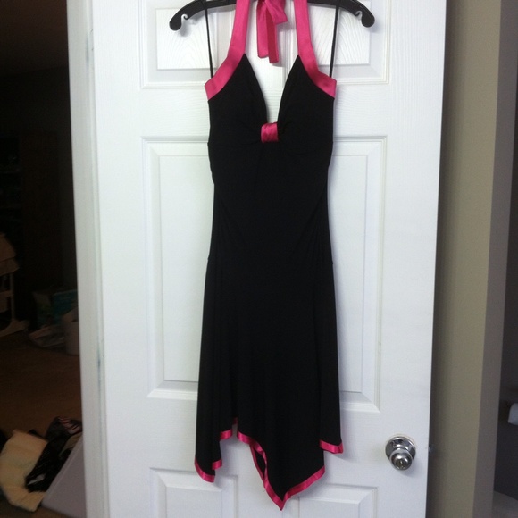 Black and pink dress