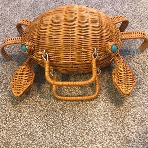 Kate Spade Wicker Crab Clutch