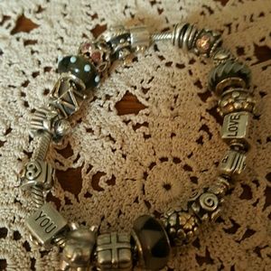 Silver pandora braclet