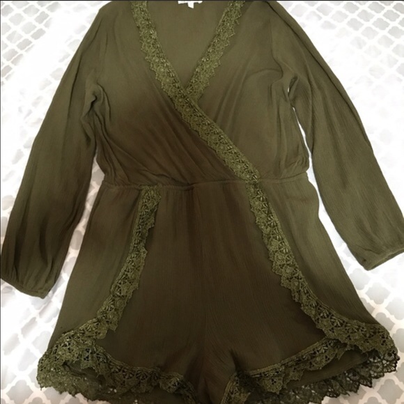 Cute lace detail romper