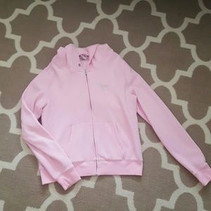 Pink zip up hoodie