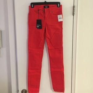 Size 24 Paige Verdugo Ultra Skinny Red Jeans (NWT)