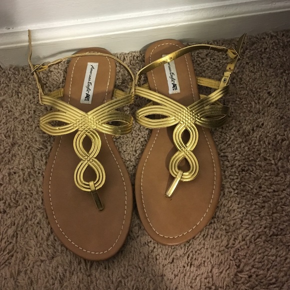 Gold sandals
