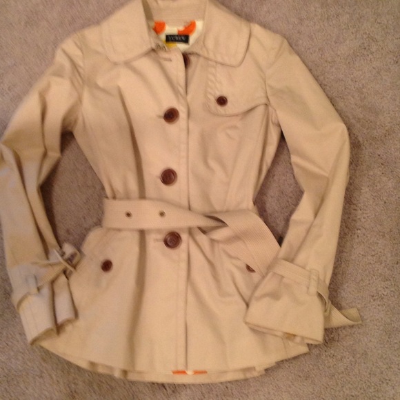 J Crew lightweight cotton trench coat