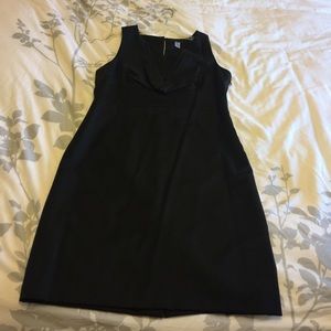 Classic JCrew wool dress with pleated neckline.