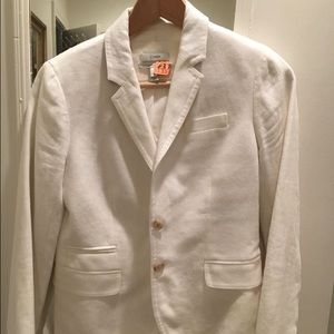 J. Crew white linen blazer