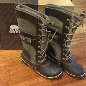 New Conquest Carly Sorel Boots Camo Brown/Pebble.