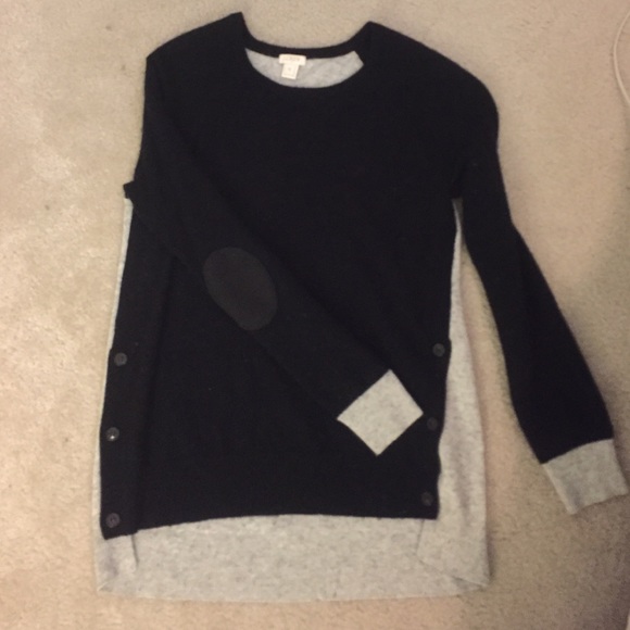 Jcrew gray and black sweater