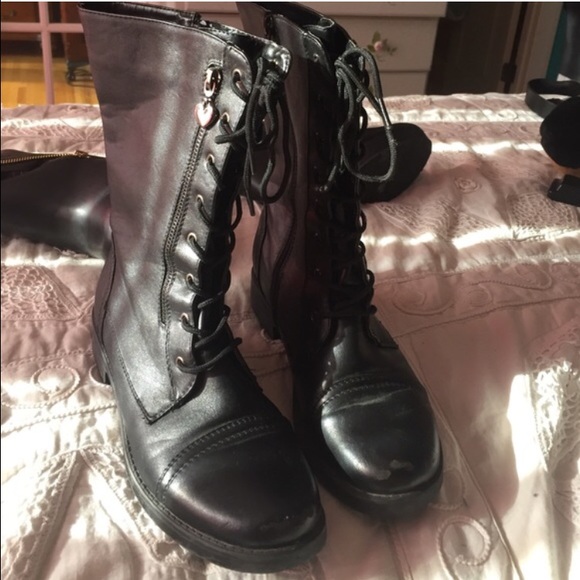 black combat boots!!