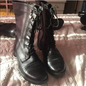 black combat boots!!