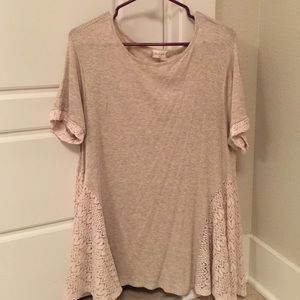 Top with lace detail