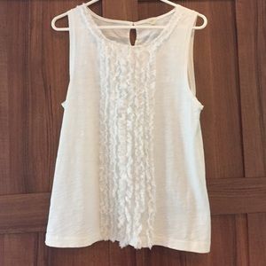 J.Crew sleeveless white tank size M