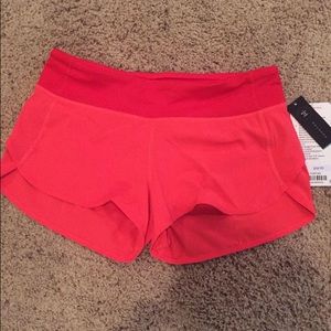 NWT lululemon speed shorts