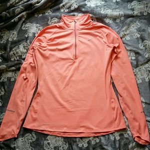 Nike quarter zip dri fit long sleeve shirt!