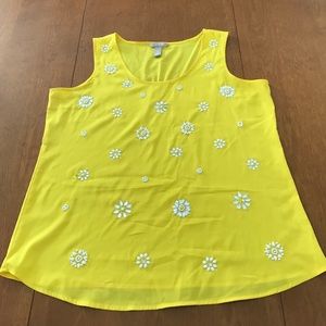 Yellow dress tank