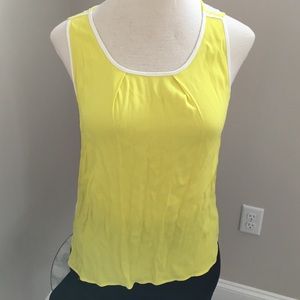 {nwot} yellow & white top