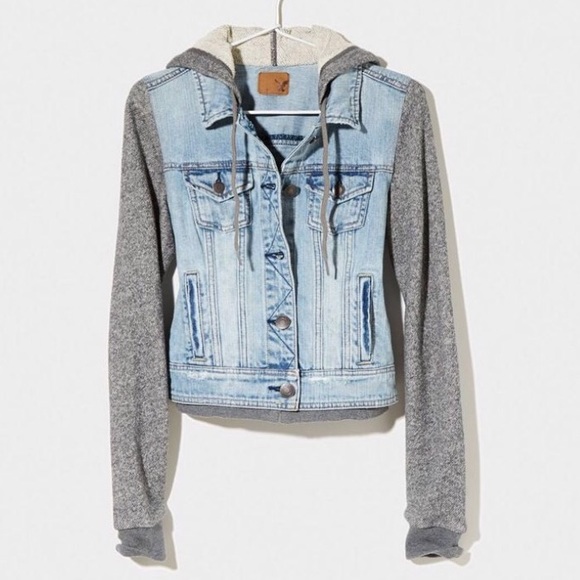 AEO Sweatshirt Jean Jacket