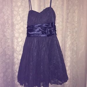 Charlotte Russe Blue Lace Dress Size S
