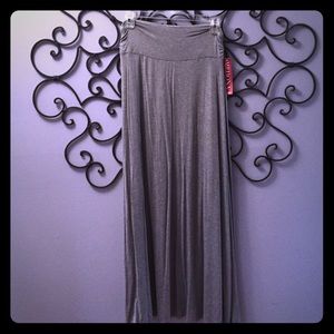 Gray maxi skirt