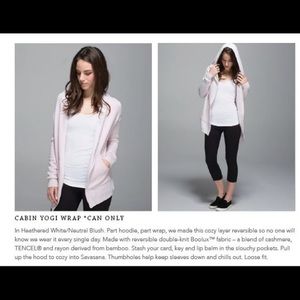 Lululemon Cabin Yogi Wrap size 6 reversible