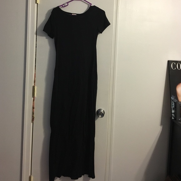 Black maxi dress