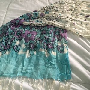 Floral scarf