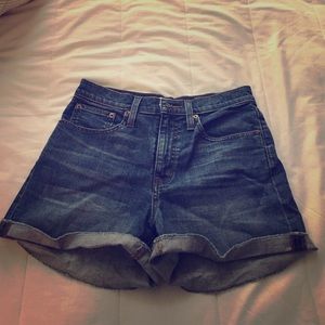 J. Crew high waisted denim shorts