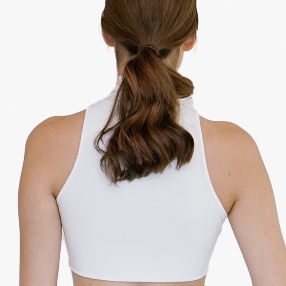 Sale ⬇️ White Turtleneck Mini Crop Top - Picture 2 of 5