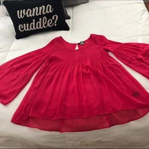 Hot Pink 100% Polyester top