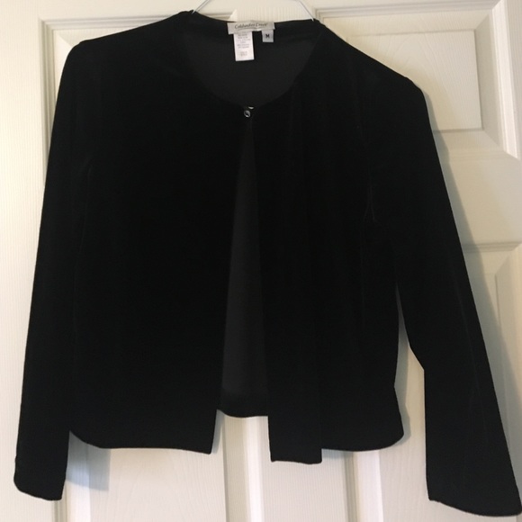 Coldwater Creek Velvet Short Jacket