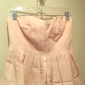 J. crew shell pink strapless dress