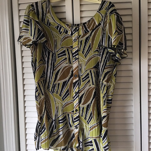 1X fun tropical print top