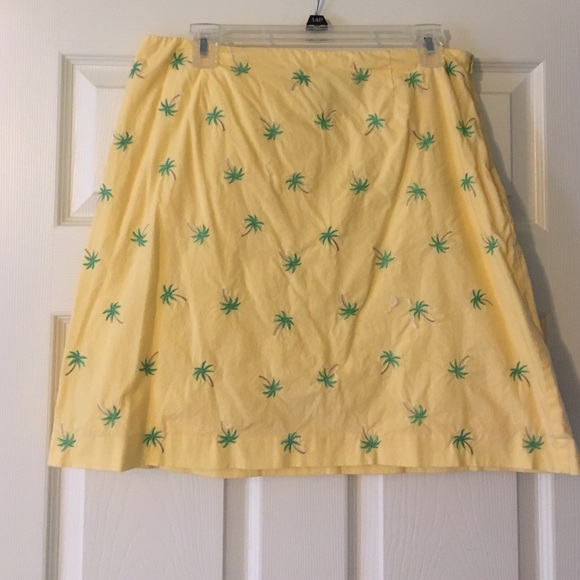 Talbot's Palm Tree Skirt