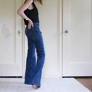High waisted 7 For All Mankind wide leg jeans