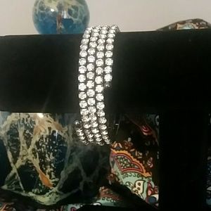 Monet Brand wrap faux rhinestone bracelet NWT