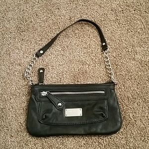 Nine West 2 Compartment Black Purse