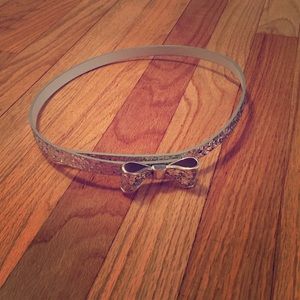 Glitter bow belt