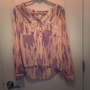 Soft light pink blouse