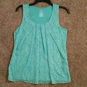NY&CO Light Green 2 Layer Top