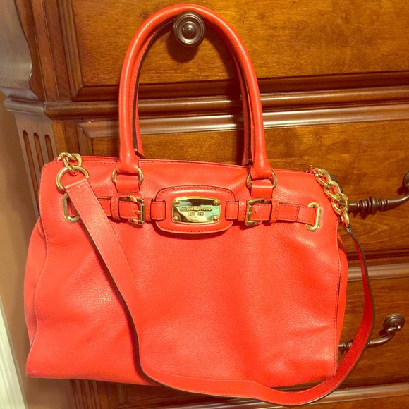 Authentic Michael Kors Coral Satchel! - image 1