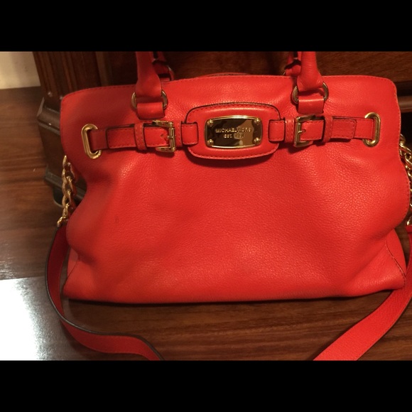 Authentic Michael Kors Coral Satchel! - image 4