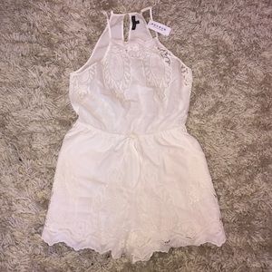 White Lace Romper (PacSun)
