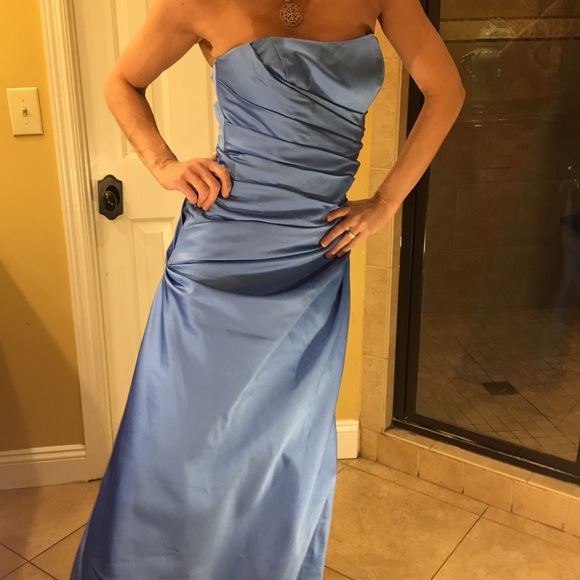 David's Bridal NWT strapless dress Size 2 - Picture 4 of 4