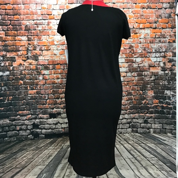 ❌sold❌ Atid Basic Tee Dress in Black- XL - Picture 2 of 4