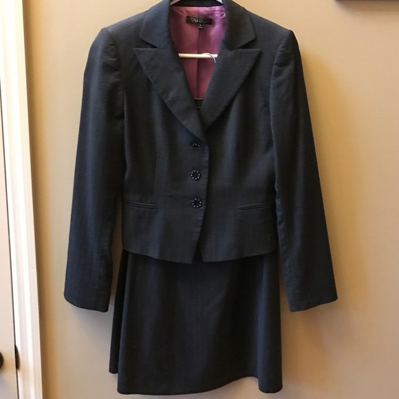 Tahari pin stripe suit