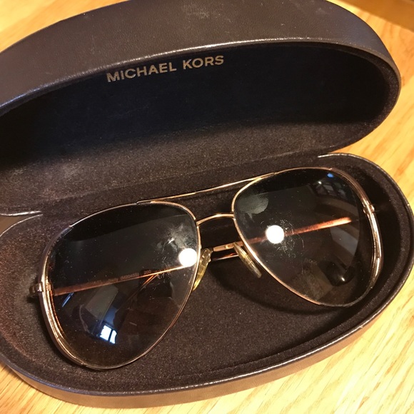 Michael Kors Brown Gradient Aviator Sunglasses - Picture 2 of 4