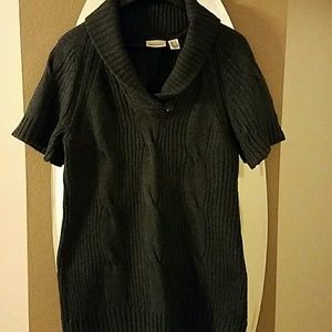 DKNY Dark Grey Sweater Dress/Tunic