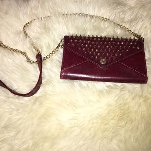 Rebecca Minkoff Studded Wallet On A Chain