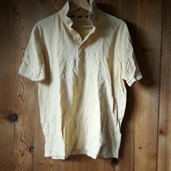 Men's Light yellow polo shirt