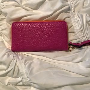 Pink Sydney love wristlet wallet